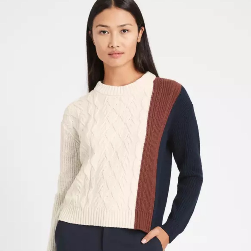 Banana Republic sweater color block